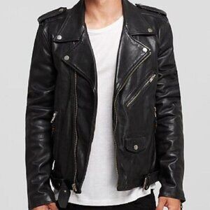 BLK DENIM Leather Jacket